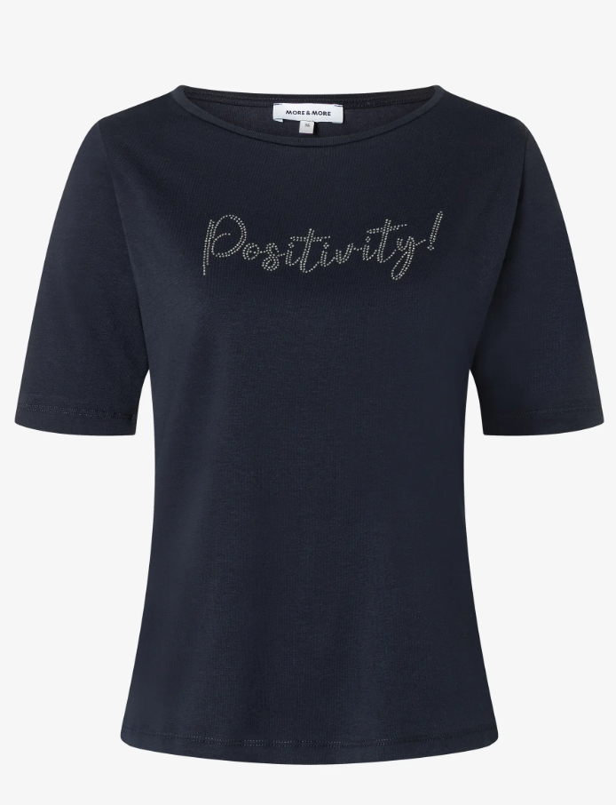 More and More Navy Tee