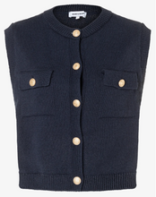 Load image into Gallery viewer, More and More Navy Sleeveless Cardi
