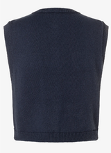 Load image into Gallery viewer, More and More Navy Sleeveless Cardi

