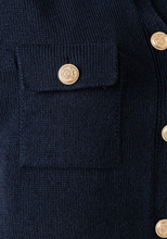 Load image into Gallery viewer, More and More Navy Sleeveless Cardi
