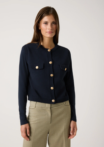 More and More Navy Sleeveless Cardi