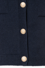 Load image into Gallery viewer, More and More Navy Sleeveless Cardi
