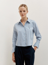 Load image into Gallery viewer, More and More Stripe Boxy Shirt
