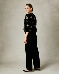 Fee G Riley Black Velvet Trouser