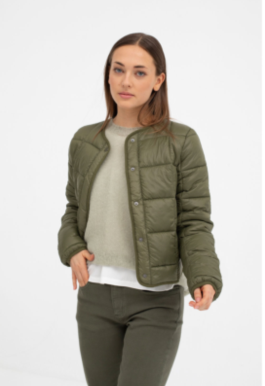 Mus Khaki Quilted Jacket