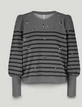 Load image into Gallery viewer, Summum Embellished Stripe Sweater
