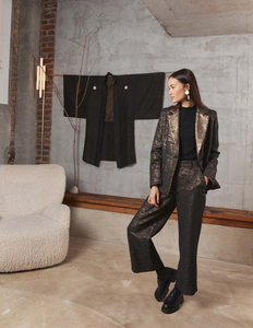 Faye Black Gold Trouser