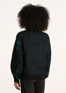Faye Black/Petrol Knit