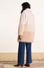 Load image into Gallery viewer, Faye Ecru Coat Fur Trim
