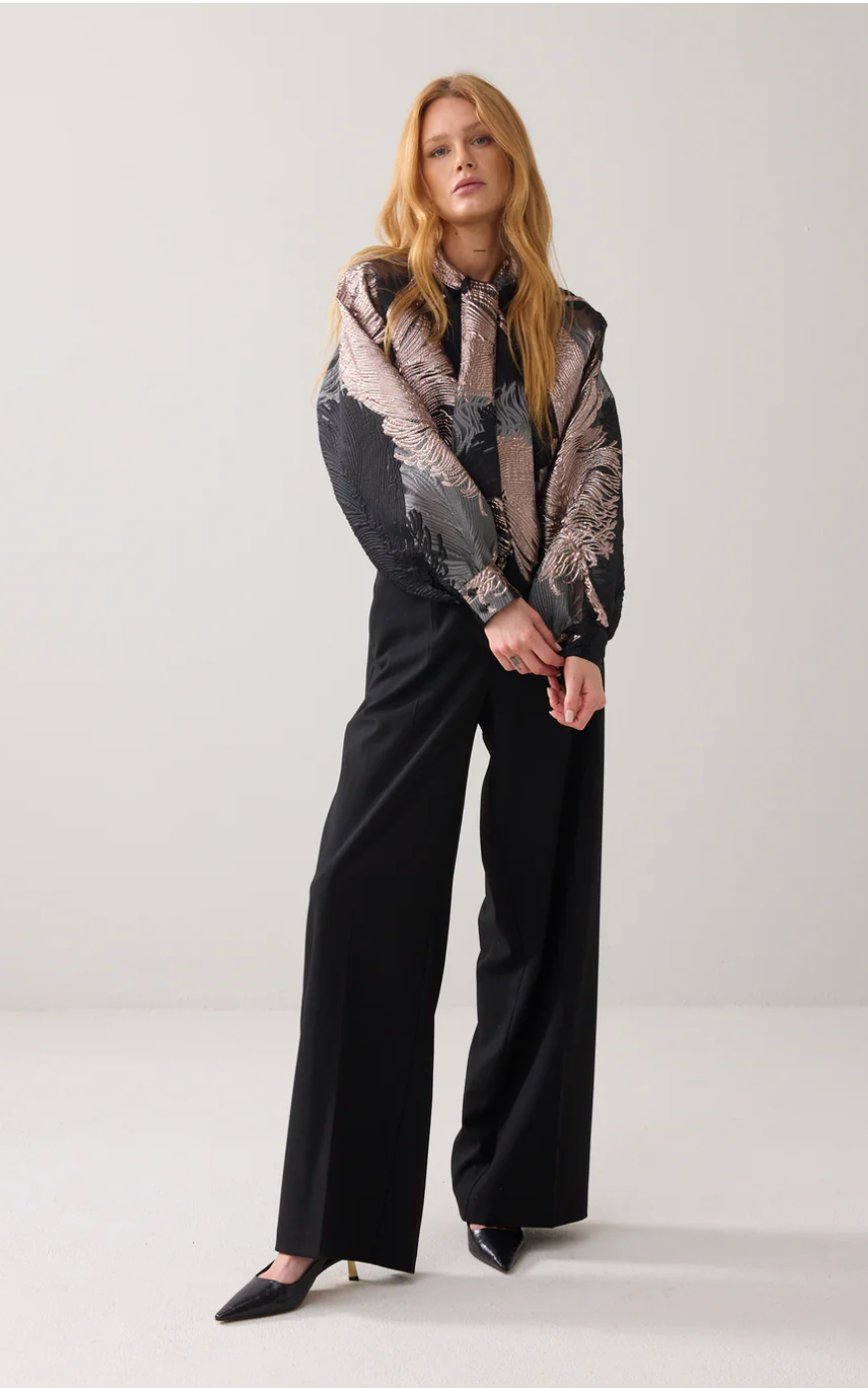 Summum Pinstripe Straight Trousers
