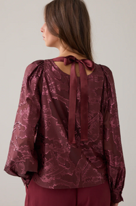 Summum Silky Jacquard Top