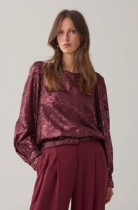 Summum Silky Jacquard Top