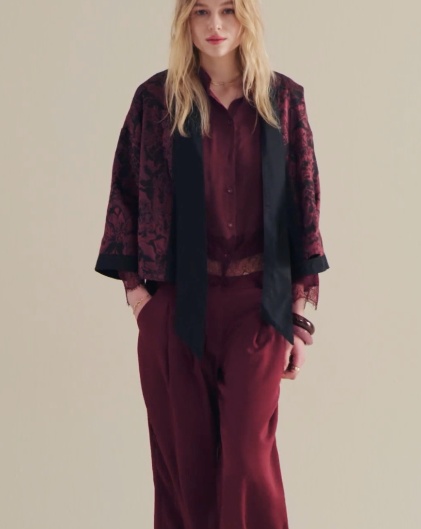 Summum Merlot Jacquard Jacket