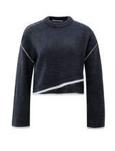 Load image into Gallery viewer, Yasmine Knit Sweater with Contrast lines
