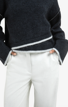 Load image into Gallery viewer, Yasmine Knit Sweater with Contrast lines
