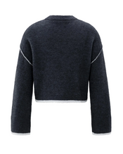 Load image into Gallery viewer, Yasmine Knit Sweater with Contrast lines
