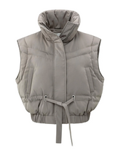Load image into Gallery viewer, Yasmine Jacket with Zip Off Sleeves Taupe Grey

