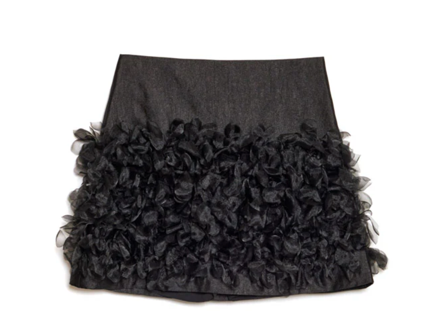 SJ Plume Organza Mini Skirt