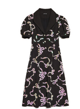 Load image into Gallery viewer, SJ Ripple Bow Embellished Midi Dress
