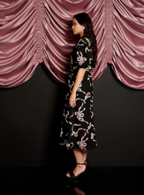 Load image into Gallery viewer, SJ Ripple Bow Embellished Midi Dress
