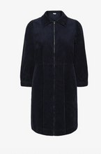 Load image into Gallery viewer, PartTwo Eyvor Corduroy Dress in Dark Navy

