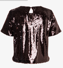 Load image into Gallery viewer, More and More Chocolate Sequin Top
