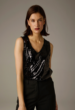 Load image into Gallery viewer, More and More Black Sequin Top
