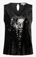 Load image into Gallery viewer, More and More Black Sequin Top
