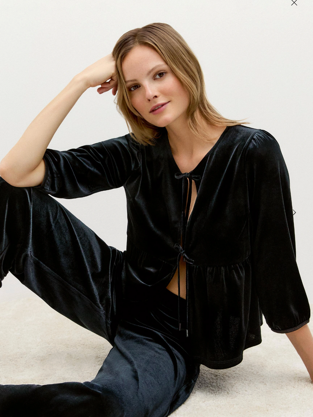 More and More Black Velvet Jacket