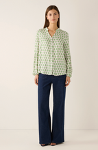 Load image into Gallery viewer, More &amp; More  Green/Pink Blouse
