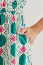 Load image into Gallery viewer, Clara Geometric Midi Dress
