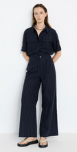 Load image into Gallery viewer, Skatie Stripe Navy Trouser
