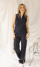 Load image into Gallery viewer, Aimee Navy TRAVEL TOP

