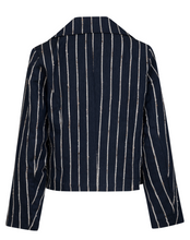Load image into Gallery viewer, Aimee Navy stripe jacket
