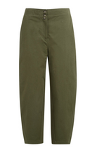 Load image into Gallery viewer, YaYa Army Green Barrel Trouser
