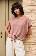 Load image into Gallery viewer, Yaya Flowy Top in Burlwood Pink
