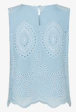 Load image into Gallery viewer, More &amp; More Blue Embroidered Blouse
