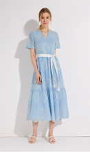 Load image into Gallery viewer, More &amp; More Blue Embroidered Dress
