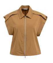 Load image into Gallery viewer, Yaya Zip up in Foxtrot Brown
