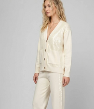 Load image into Gallery viewer, Bella Emilienne Sequin Knit Cardigan Ecru
