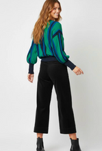 Load image into Gallery viewer, Bella Coflamand Wide Leg Velvet Trousers Black

