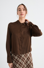 Load image into Gallery viewer, Molly Jolie Shirt Chocolate
