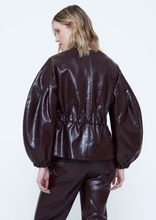Load image into Gallery viewer, Winnie Burgundy Faux Leather Jacket
