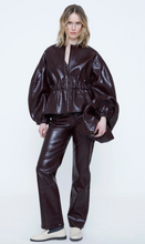 Load image into Gallery viewer, Winnie Burgundy Faux Leather Jacket
