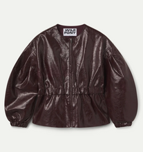 Load image into Gallery viewer, Winnie Burgundy Faux Leather Jacket
