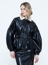Load image into Gallery viewer, Winnie Black Faux Leather Jacket
