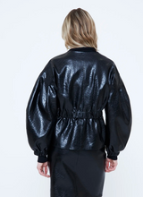 Load image into Gallery viewer, Winnie Black Faux Leather Jacket

