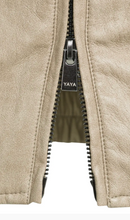 Load image into Gallery viewer, Yaya Faux Leather Bomber Otter Brown
