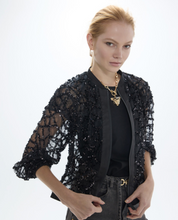 Load image into Gallery viewer, Maite Black Sequin Bomber
