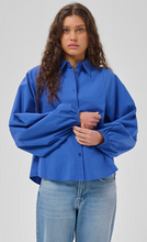 Load image into Gallery viewer, MEW Sunna Balloon Sleeve Shirt in Beaucop Blue
